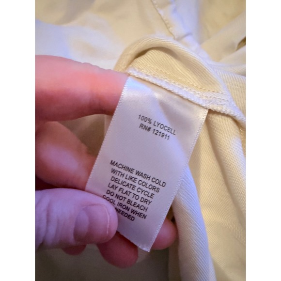 LNA Rayden Tank Women's Medium Bone V Neck Casual Drawstring Top Chic - Picture 6 of 8